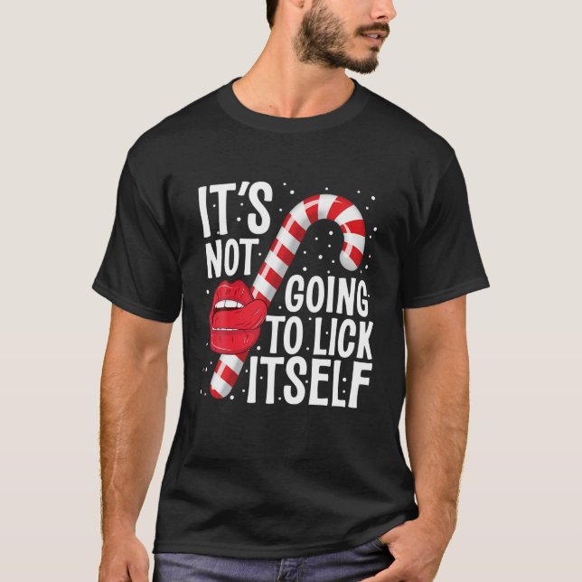 Es wird sich nicht selbst Weihnachtscreme Candy Ca T-Shirt (Vorderseite)