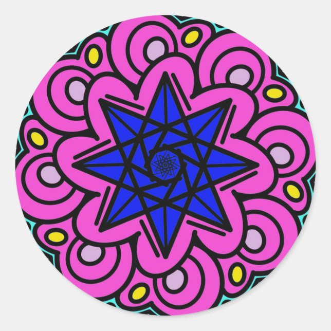 Es wurde aus Sternen gemacht Runder Aufkleber (Vorderseite)