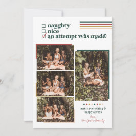 Es wurde versucht | Moderne Weihnachts-Fotokarte Einladung