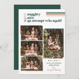 Es wurde versucht | Moderne Weihnachts-Fotokarte Einladung