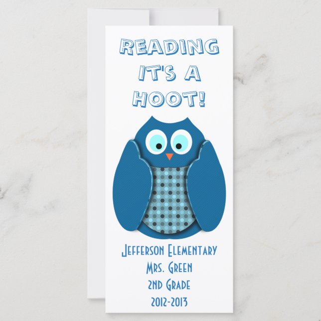 Es zu lesen ist ein Hoot (Vorderseite)