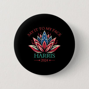Es zu meinem Gesicht Kamala Harris 2024 American L Button