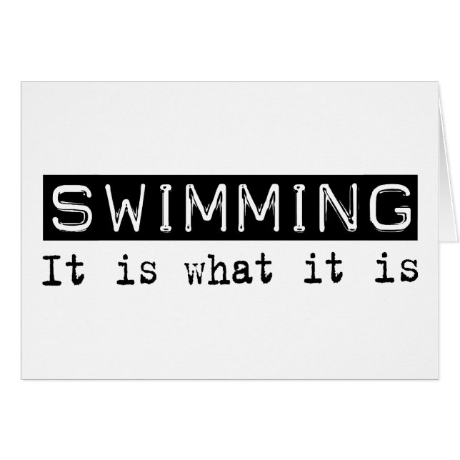 Es zu schwimmen ist (Vorderseite (Horizontal))