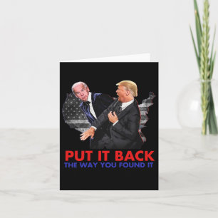 Es zurück so wie du es lustig gefunden hast Biden Karte