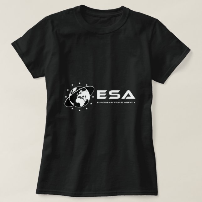 ESA-Logo Black Classic T - Shirt (Design vorne)