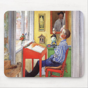 Esbjorn macht seine Hausaufgaben von Carl Larsson Mousepad