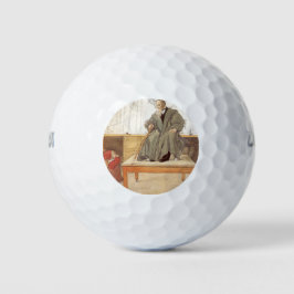 Esborjn und ihr Großvater (Mädchen und Opa) Golfball