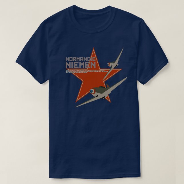 Escadron de Chasse 2/30 Normandie-Niemen T-Shirt (Design vorne)