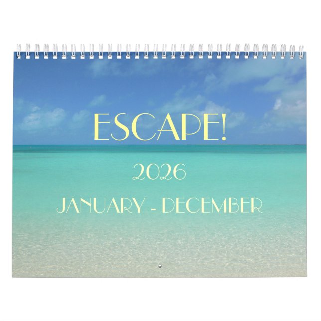 "ESCAPE" 2026 KALENDER/SKY/SEA/SUN-KALENDER KALENDER (Titelbild)