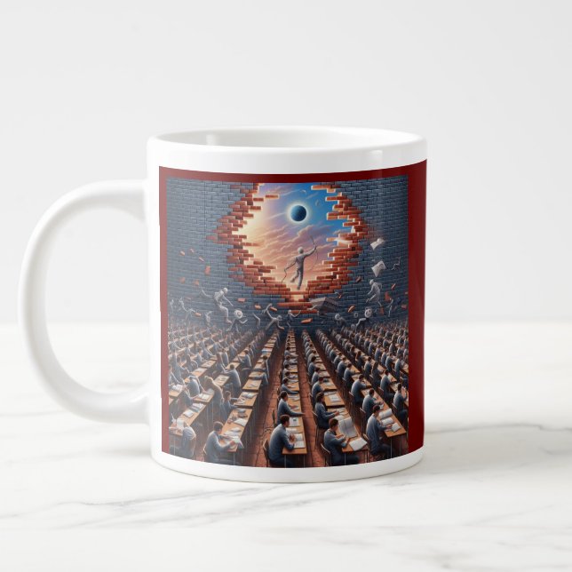 Escape from the Matrix: Surreal Exam Room Jumbo-Tasse (Links)