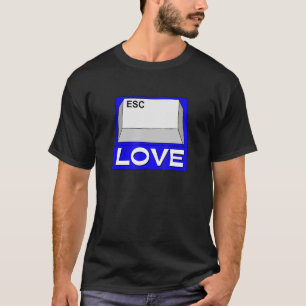 Escape Liebe Liebe Quotes Illustration Graphic Des T-Shirt
