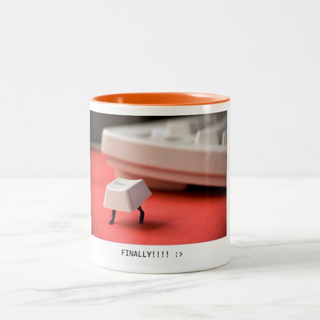 Escape Office-Tasse Zweifarbige Tasse (Mittel)