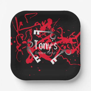 Escape Party Birthday Maze Keys Mystery Pappteller