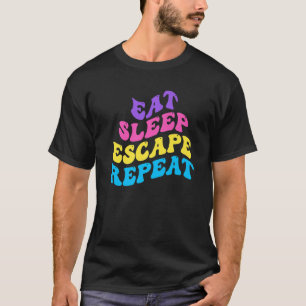 Escape Room Eat Sleep Escape Wiederholung für Punk T-Shirt