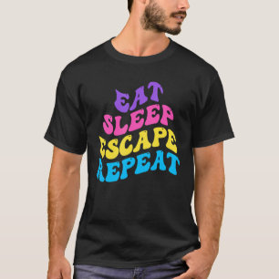 Escape Room Eat Sleep Escape Wiederholung für Punk T-Shirt