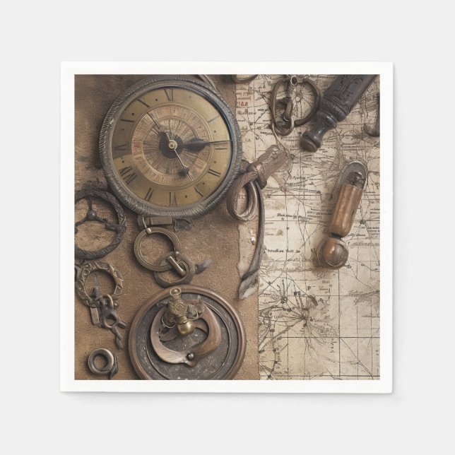 Escape Room Game Geburtstagsparty Serviette (Vorderseite)