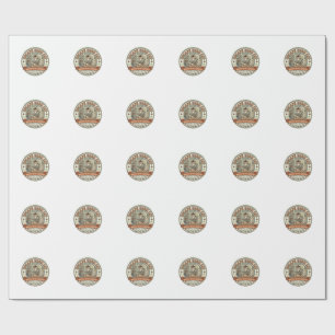 Escape Room Katze Escape Room Katze Vintage Vektor Geschenkpapier