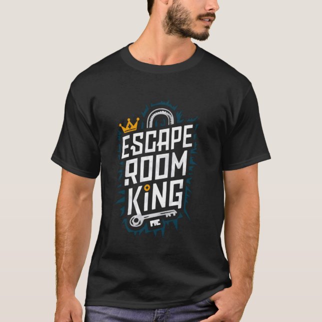 Escape Room King Exit Game Escape Room T-Shirt (Vorderseite)