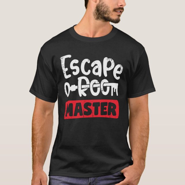 Escape Room Master Game Player Geschenk T-Shirt (Vorderseite)