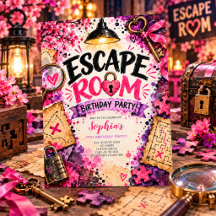 Escape Room Mystery Puzzle Geburtstagsfeier