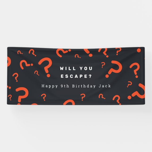 Escape Room Party Banner (Horizontal)