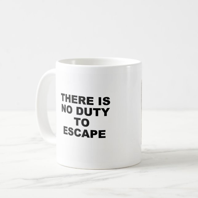 Escape-Tasse Kaffeetasse (Vorderseite Links)