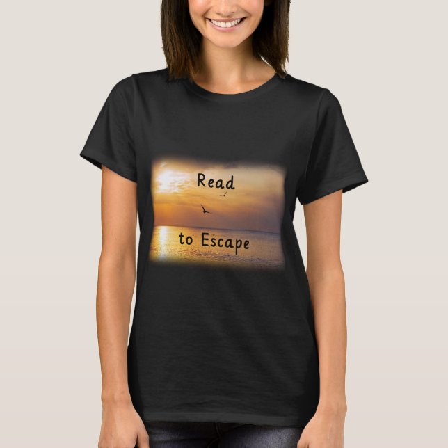Escape to Read Shirt | Book Lover Reading Escape T (Vorderseite)