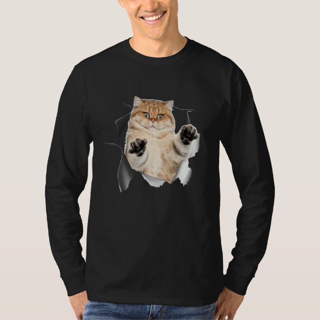 Escaping Cat T-Shirt (Vorderseite)