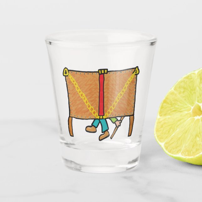 Escapologie Schnapsglas (Vorderseite)