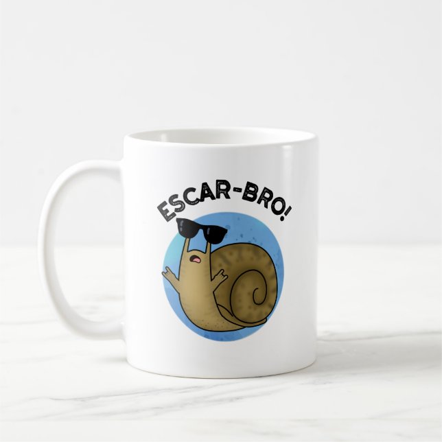 Escar-bro Funny French Escargot Snail Pub Kaffeetasse (Links)
