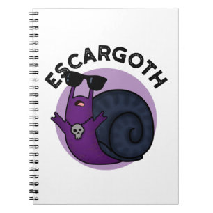 Escar-goth Funny Cool Goth Snail Pub Notizblock