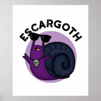 Escar-goth Funny Cool Goth Snail Pub