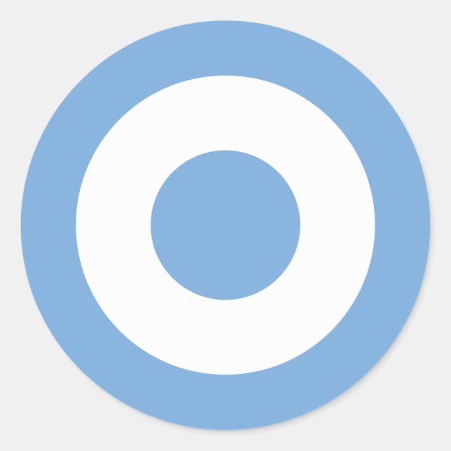 Escarapela Argentinien - Roundel Argentinien Runder Aufkleber (Vorderseite)