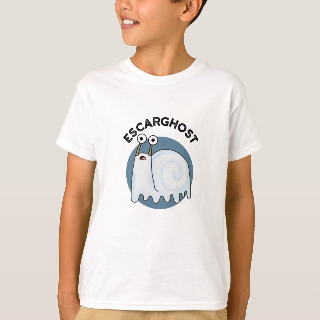 Escarghost Funny French Ghost Snail Pub T-Shirt (Vorderseite)