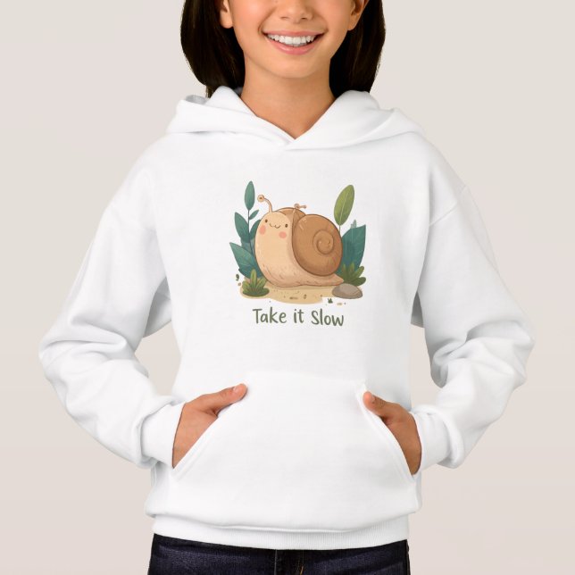Escargot Get It Done T-Shirt Hoodie (Vorderseite)