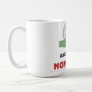 Escargot Non Merci Lustige Schnecke Französisches Kaffeetasse