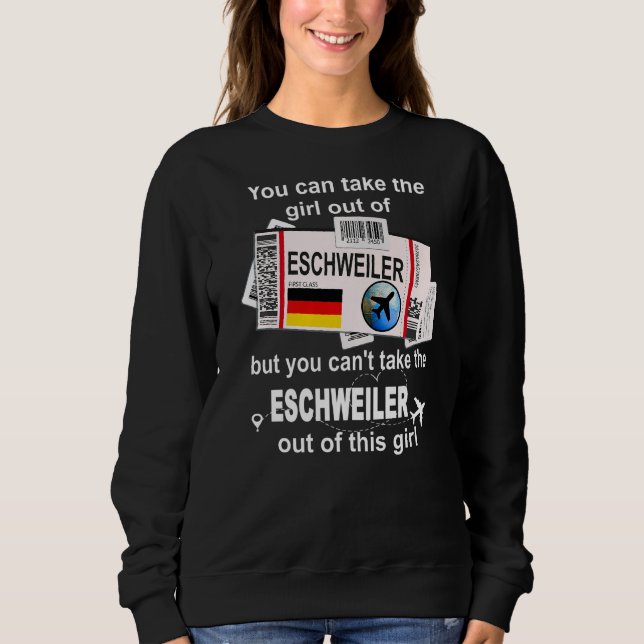 Eschweiler Boarding Pass Eschweiler Girl Eschweile Sweatshirt (Vorderseite)