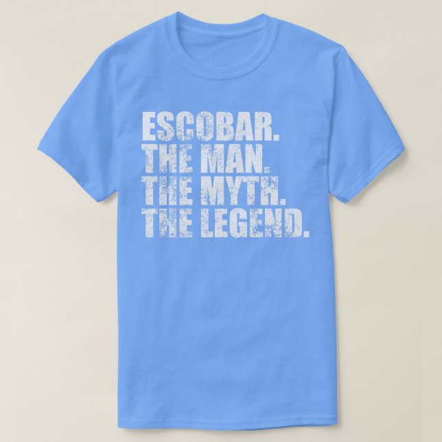 Escobar Escobar Familienname Escobar Nachname Esco T-Shirt (Design vorne)