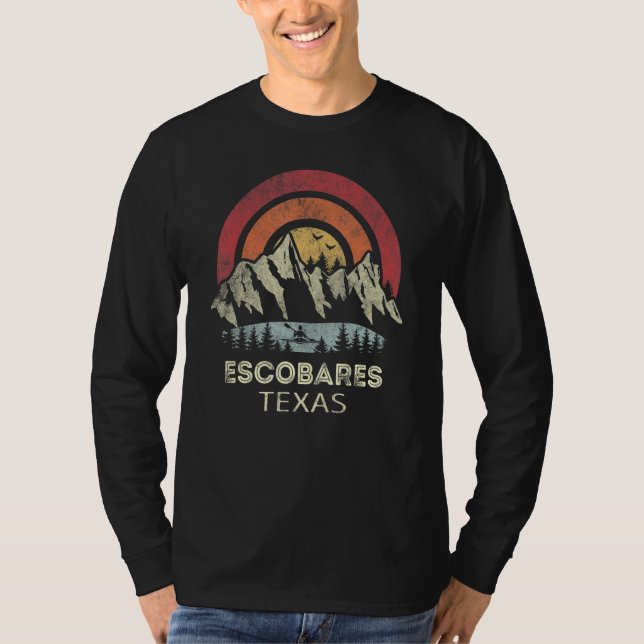 Escobares Texas Mountain Sunset Sunrise Kayaking T-Shirt (Vorderseite)