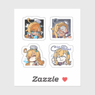 Escoffier Genshin Impact 4er Stickerbogen Extr Aufkleber