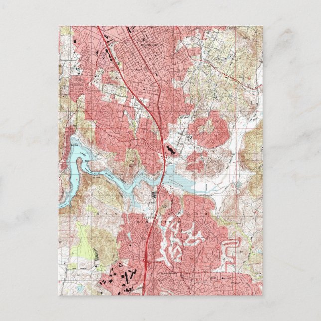 Escondido California Karte (1996) (Vorderseite)