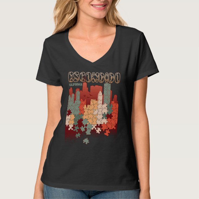 Escondido In California Travel Souvenir T-Shirt (Vorderseite)