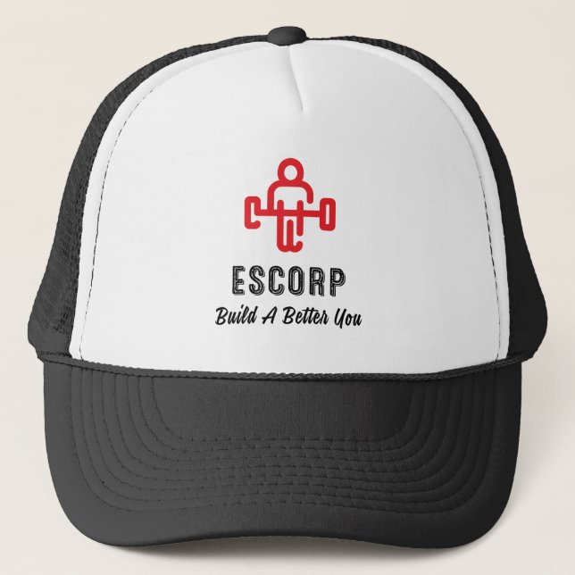 ESCORP Trkr Hat Blk Truckerkappe (Vorderseite)
