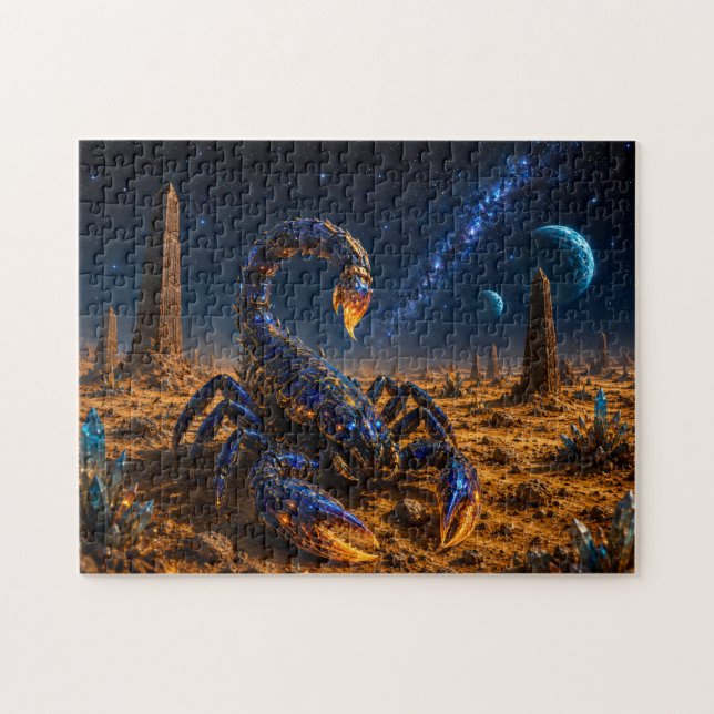 Escorpión Cósmico — Guardián del Planeta Alienígen Puzzle (Horizontal)