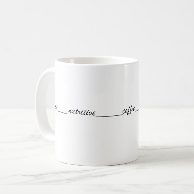 Escribe One nutritive coffee Kaffeetasse (Vorderseite Links)