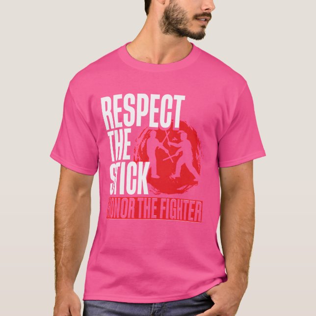 Escrima Arnis Martial Arts Respeccectic Familie T-Shirt (Vorderseite)