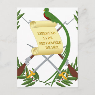 Escudo de armas de Guatemala - Wappen Postkarte