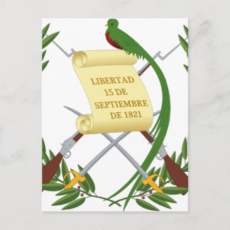 Escudo de armas de Guatemala - Wappen Postkarte