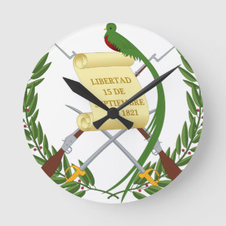 Escudo de armas de Guatemala - Wappen Runde Wanduhr