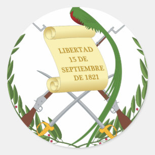 Escudo de armas de Guatemala - Wappen Runder Aufkleber